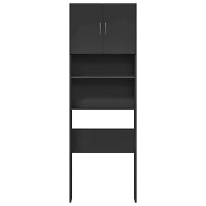 Ντουλάπι πλυντηρίου ρούχων Μαύρο 64x24x190 cm