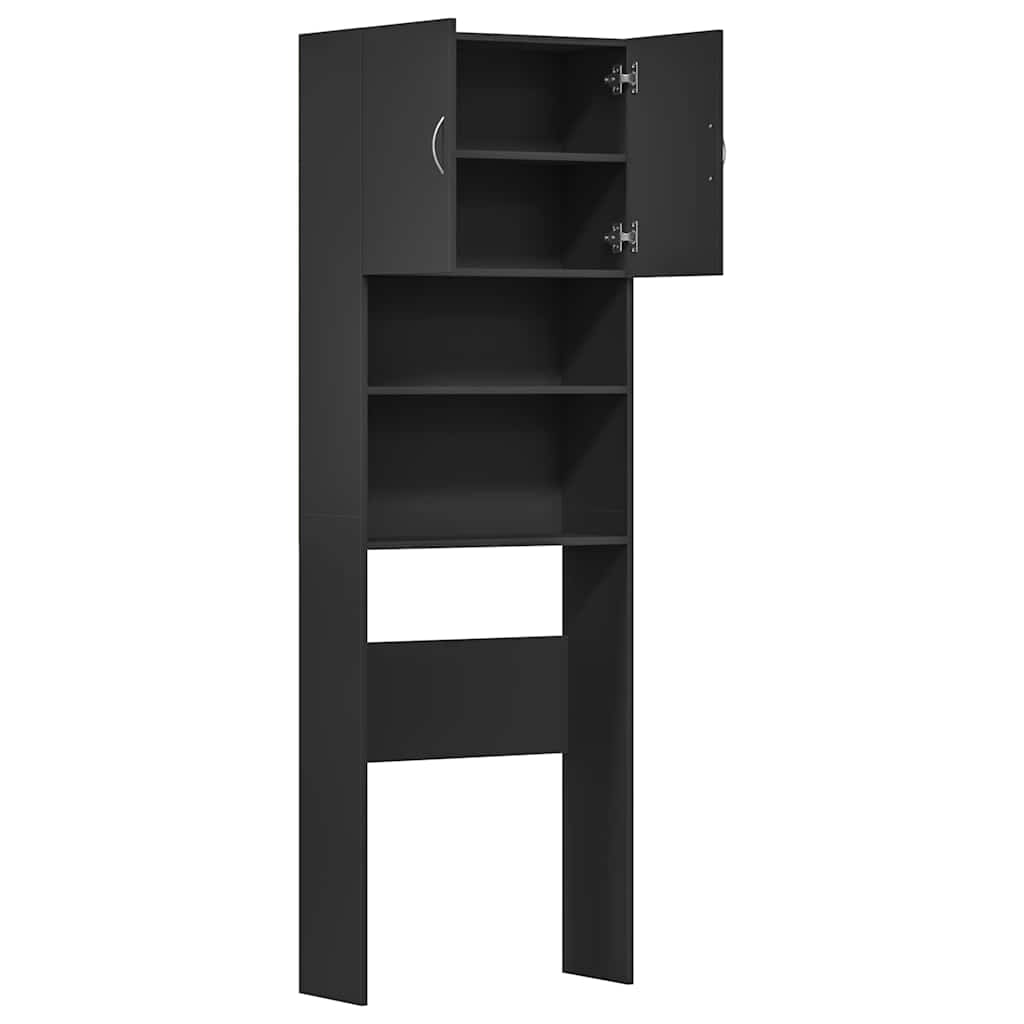Ντουλάπι πλυντηρίου ρούχων Μαύρο 64x24x190 cm