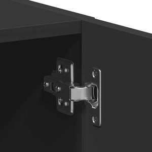 Ντουλάπι πλυντηρίου ρούχων Μαύρο 64x24x190 cm