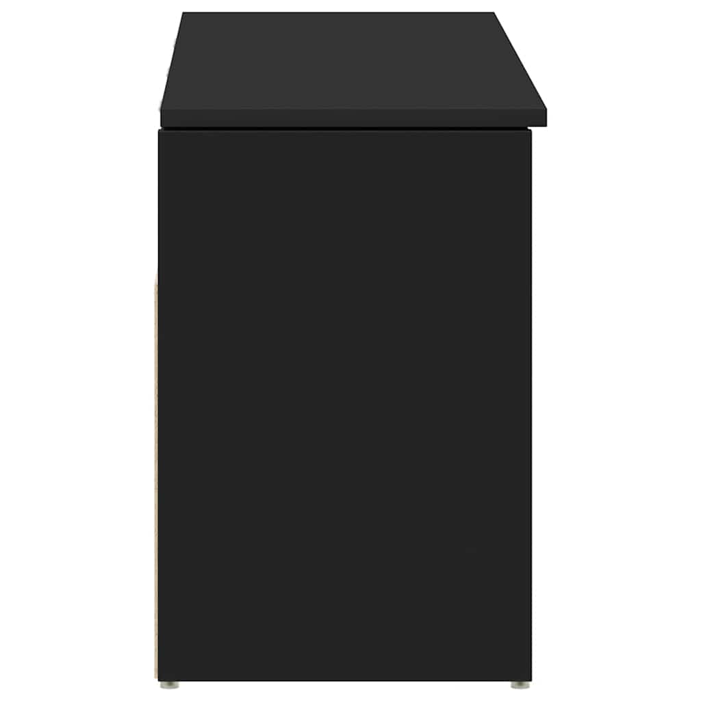 Πάγκος παπουτσιών  Μαύρο 102x30,5x45 cm Κατασκευασμένο ξύλο - Pakobazaar
