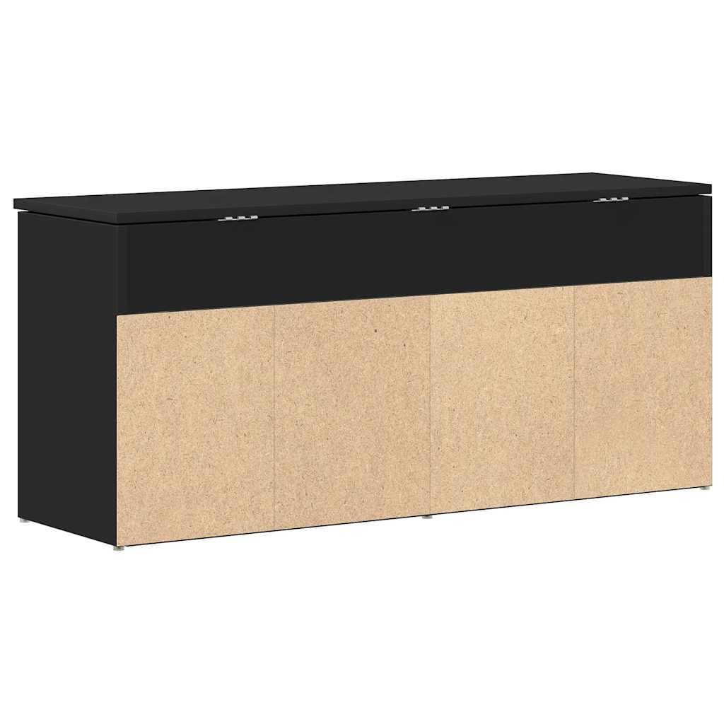 Πάγκος παπουτσιών  Μαύρο 102x30,5x45 cm Κατασκευασμένο ξύλο - Pakobazaar