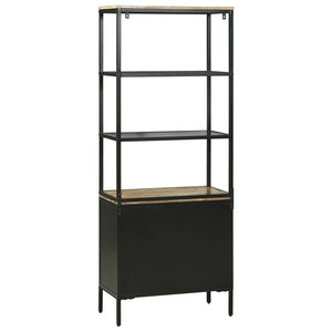 Highboard με συρτάρι Καφέ 70 x 35 x 180 εκ. Στερεό ξύλο μάνγκο - Pakobazaar