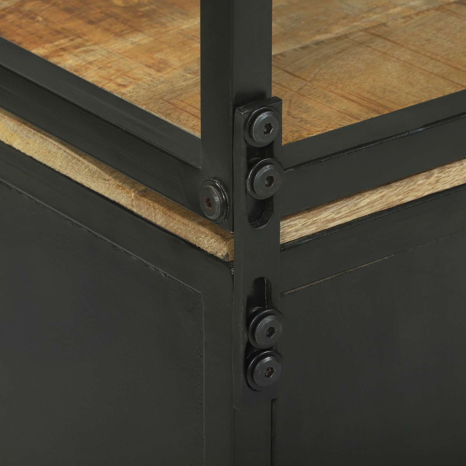 Highboard με συρτάρι Καφέ 70 x 35 x 180 εκ. Στερεό ξύλο μάνγκο - Pakobazaar