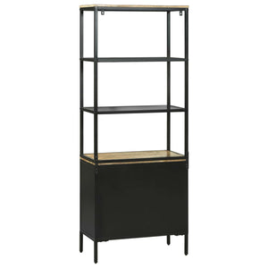 Highboard με συρτάρι Καφέ 70 x 35 x 180 εκ. Στερεό ξύλο μάνγκο - Pakobazaar