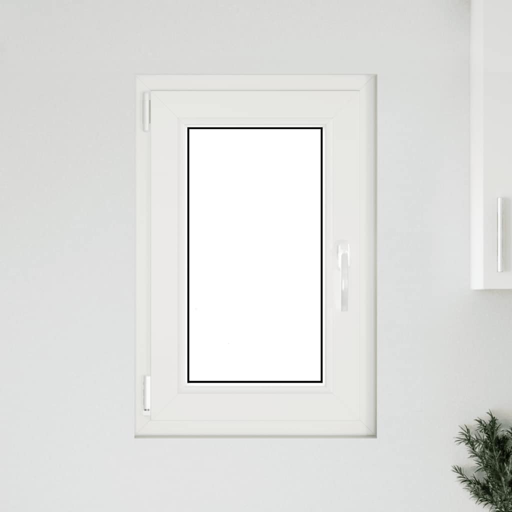 Παράθυρο Υπογείου "RISOR" 50x75 εκ. Ανακλινόμενο & Περιστρεφόμενο DIN Αριστερά Λευκό