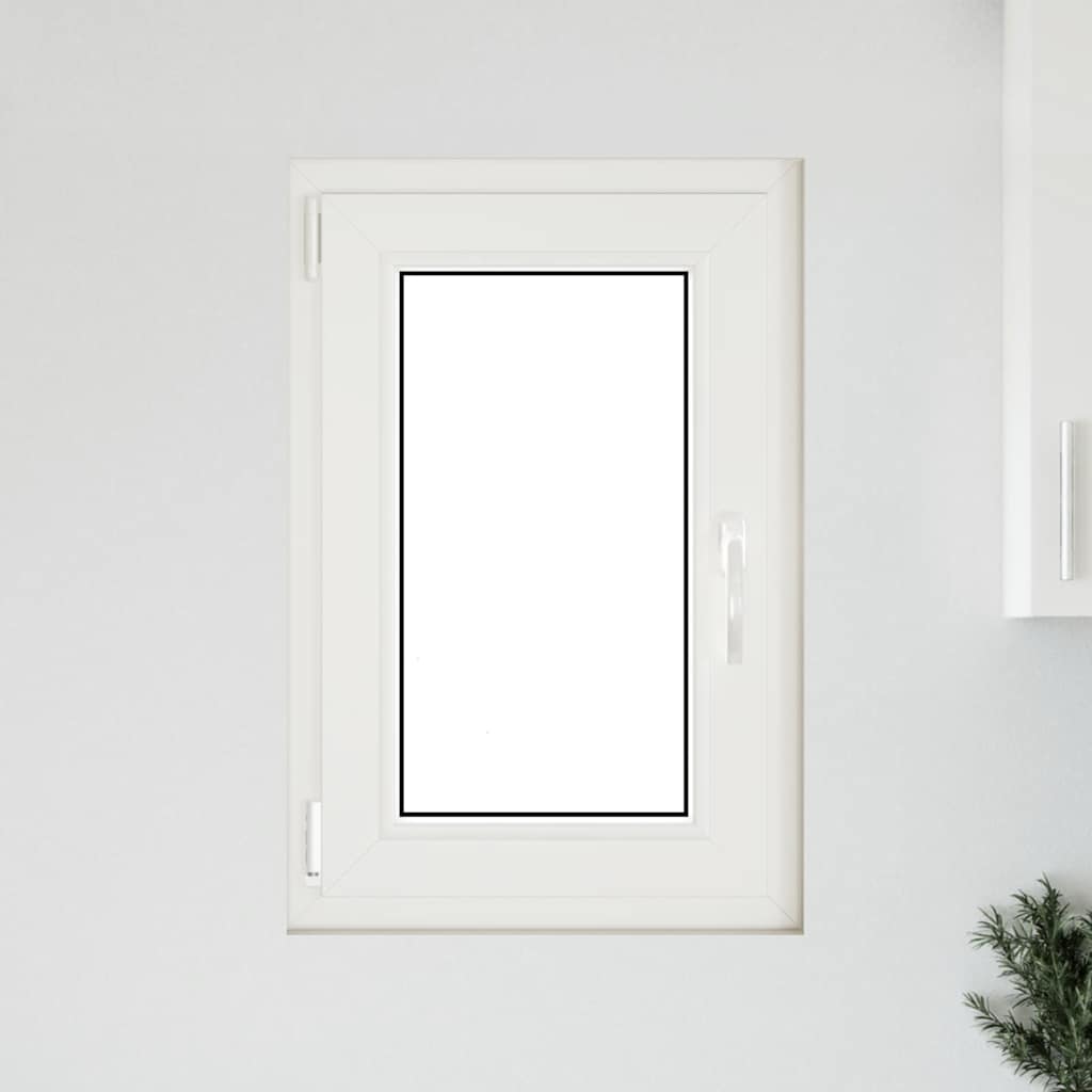 Παράθυρο Υπογείου "RISOR" 50x75 εκ. Ανακλινόμενο & Περιστρεφόμενο DIN Αριστερά Λευκό