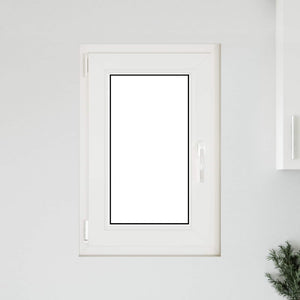 Παράθυρο Υπογείου "RISOR" 50x75 εκ. Ανακλινόμενο & Περιστρεφόμενο DIN Αριστερά Λευκό