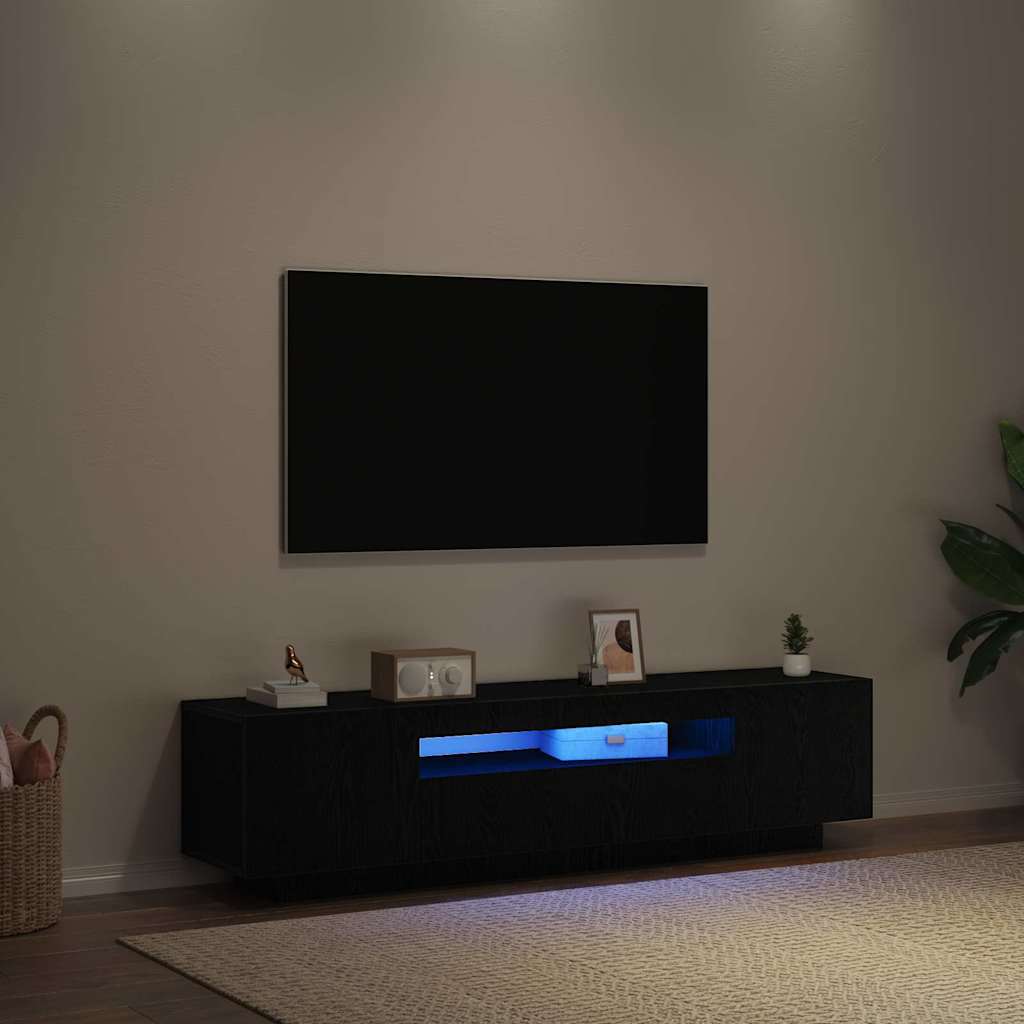 Ντουλάπι TV Μαύρο 160 x 35 x 40 εκ. Επεξεργασμένο ξύλο - Pakobazaar