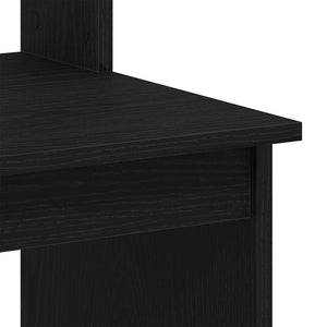 Γραφείο με Ράφια Μαύρη Δρυς 102 x 45 x 148 εκ. από Τεχνητό Ξύλο - Pakobazaar