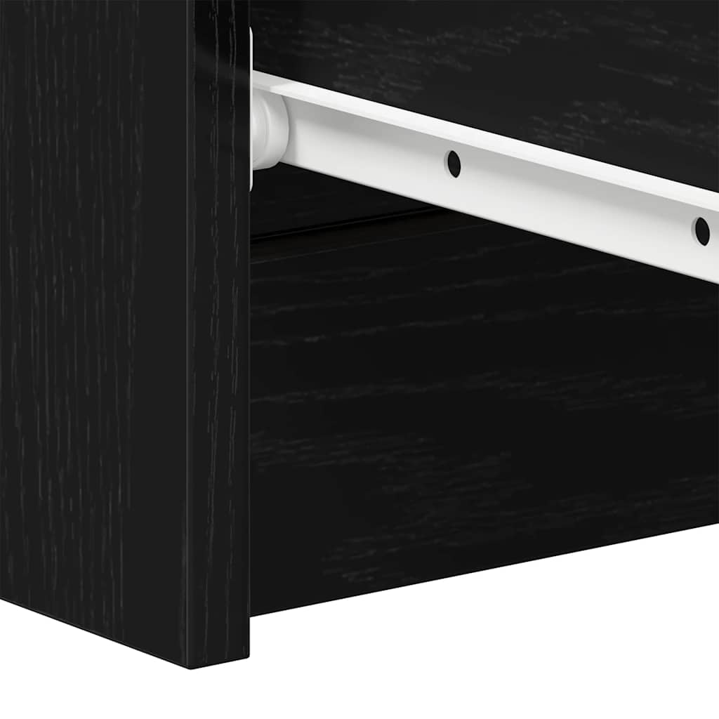 Συρταριέρα Μαύρο Δρυς 60 x 35 x 98,5 εκ. από Επεξεργασμένο Ξύλο