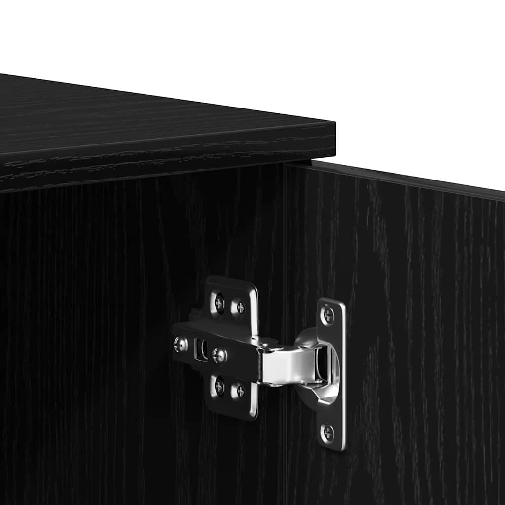 Μπουφές από Μαύρη Δρυς 80x36x75 εκ. από Τεχνητό Ξύλο - Pakobazaar