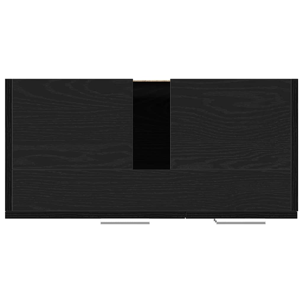 Ντουλάπι Νιπτήρα Μαύρο Δρυς 63x30x54 εκ. από Τεχνητό Ξύλο - Pakobazaar