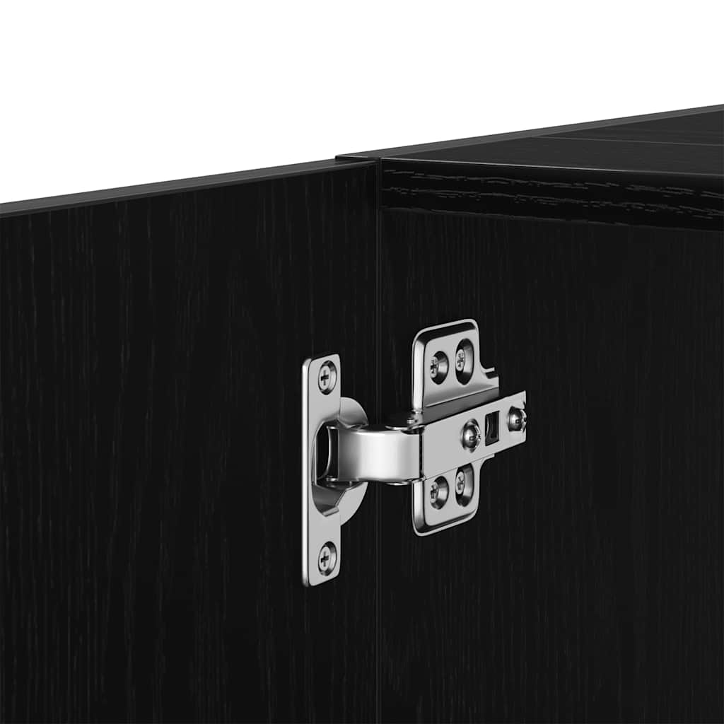 Ντουλάπι Νιπτήρα Μαύρο Δρυς 63x30x54 εκ. από Τεχνητό Ξύλο - Pakobazaar