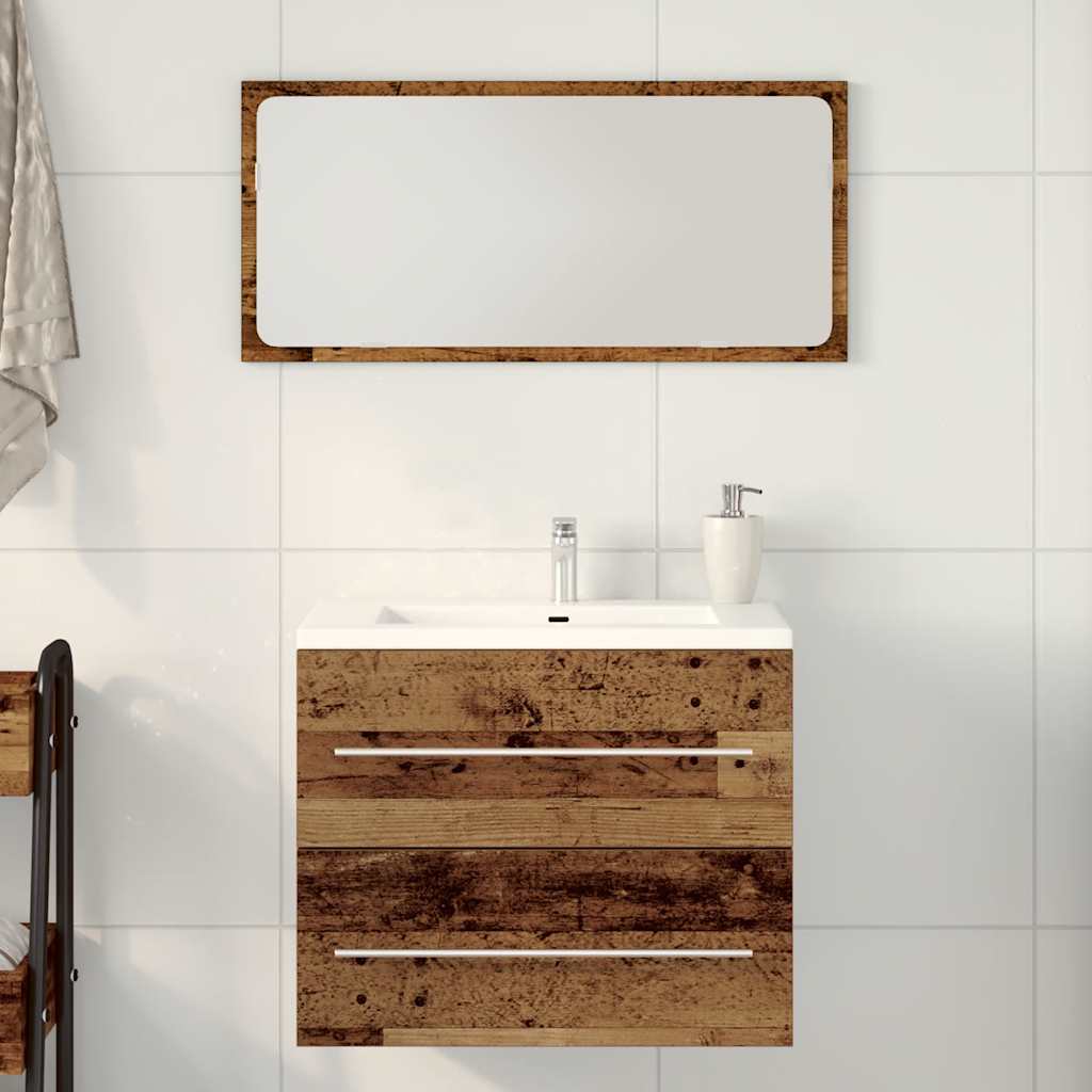 Ντουλάπι Νιπτήρα Μπάνιου από Παλιό Ξύλο 60x38,5x48 εκ. από Τεχνητό Ξύλο - Pakobazaar