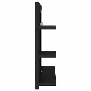 Ντουλάπι Καθρέφτη Μπάνιου Μαύρο Δρυς 90x11x45 εκ. από Τεχνητό Ξύλο