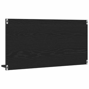 Ντουλάπι Καθρέφτη Μπάνιου Μαύρο Δρυς 90x11x45 εκ. από Τεχνητό Ξύλο