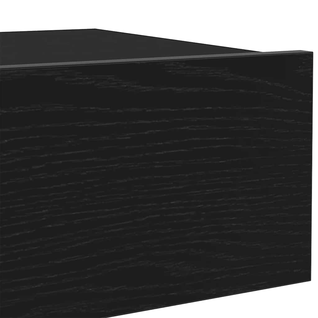 Έπιπλο Τηλεόρασης με Φωτιστικά LED Μαύρο Δρυς 60x35x15,5 εκ. - Pakobazaar