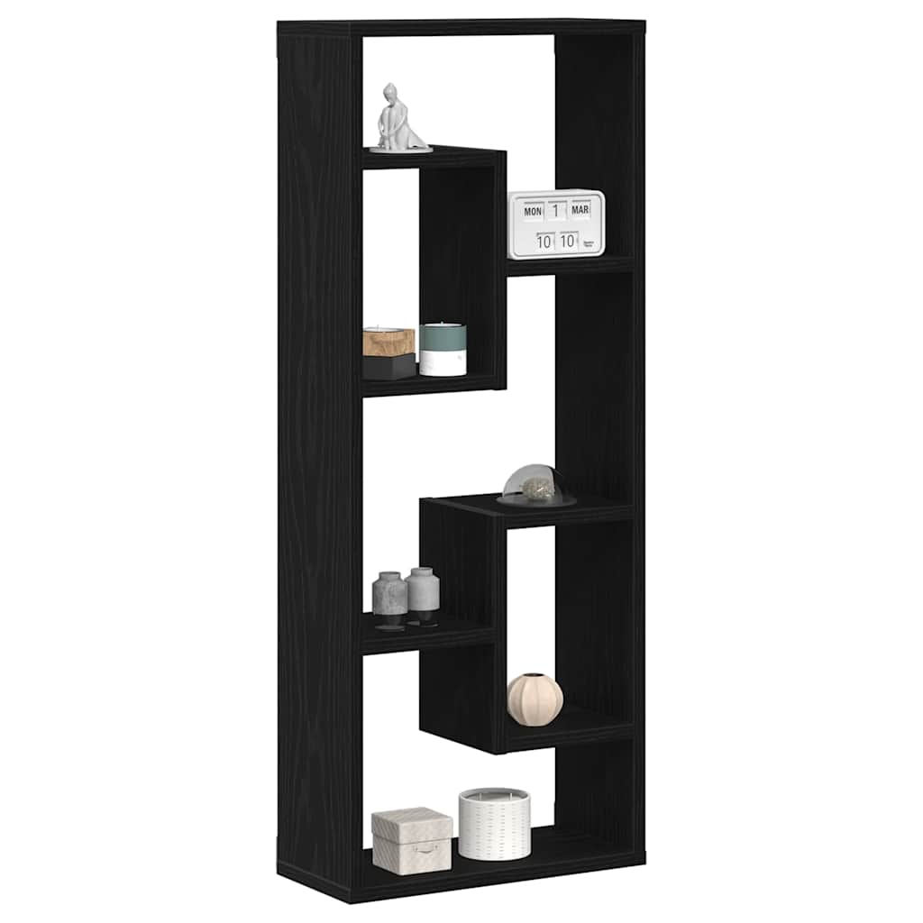 Ράφι Τοίχου Μαύρη Δρυς 36 x 16 x 90 εκ. από Τεχνητό Ξύλο - Pakobazaar