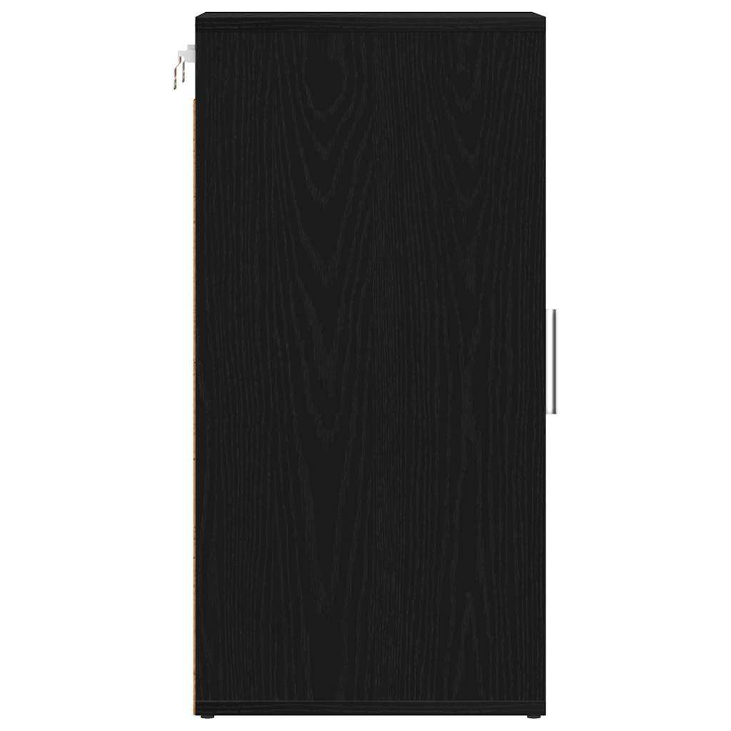 Παπουτσοθήκη Μαύρη βελανιδιά 32x35x70 εκ. Επεξεργασμένο Ξύλο