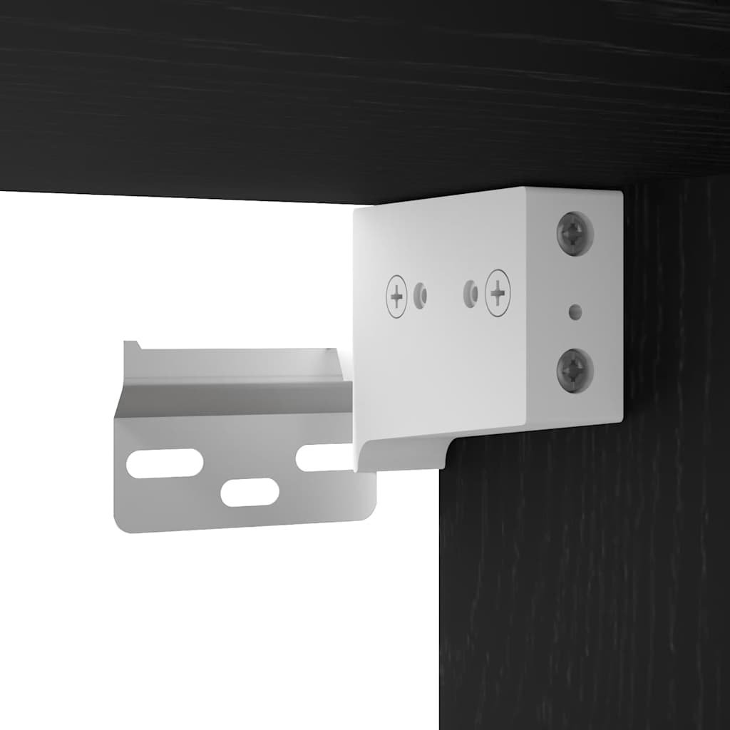 Παπουτσοθήκη Μαύρη βελανιδιά 32x35x70 εκ. Επεξεργασμένο Ξύλο