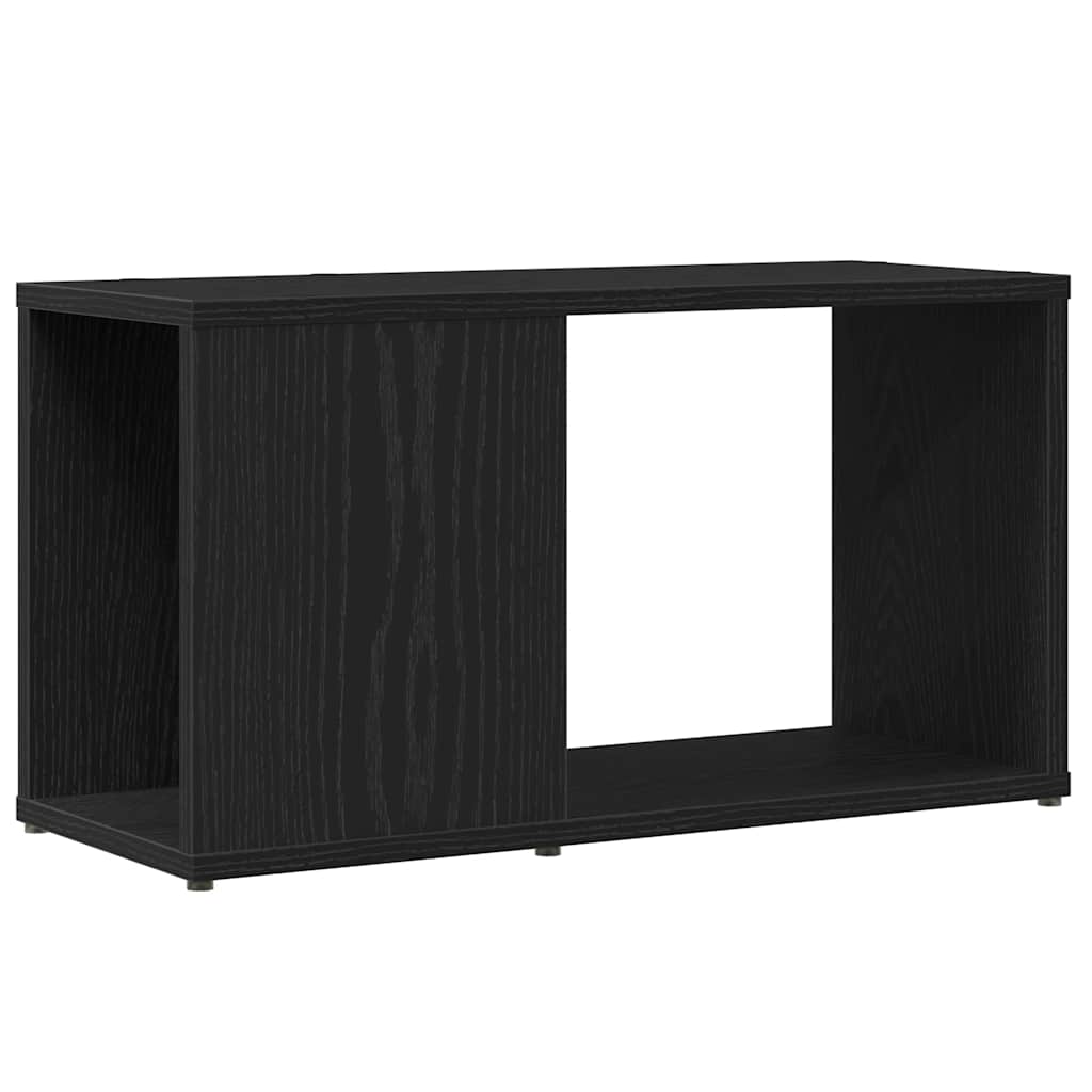 Έπιπλο Τηλεόρασης Μαύρο Δρυς 60x24x32 εκ. από Τεχνητό Ξύλο - Pakobazaar