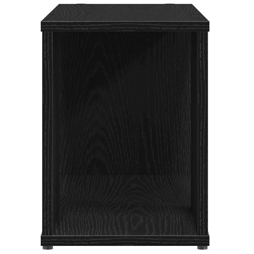 Έπιπλο Τηλεόρασης Μαύρο Δρυς 60x24x32 εκ. από Τεχνητό Ξύλο - Pakobazaar