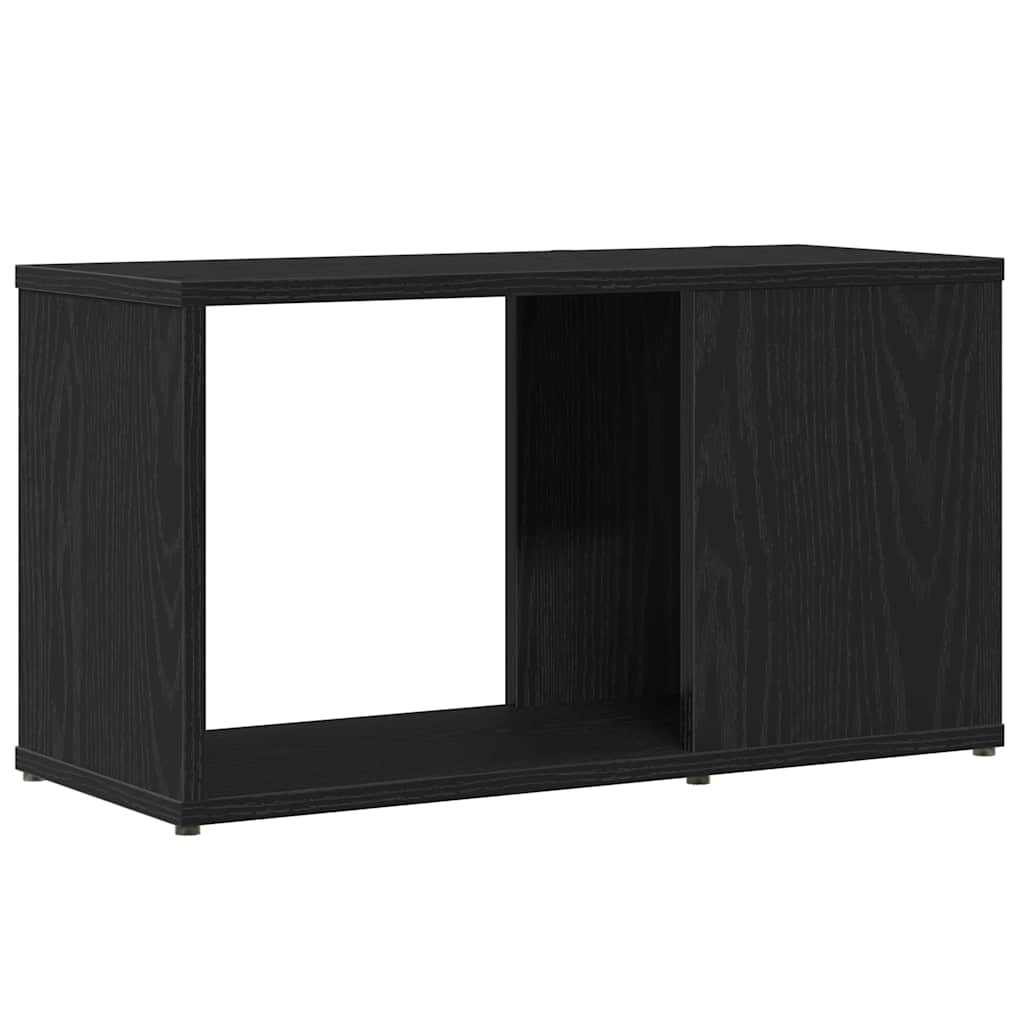Έπιπλο Τηλεόρασης Μαύρο Δρυς 60x24x32 εκ. από Τεχνητό Ξύλο - Pakobazaar