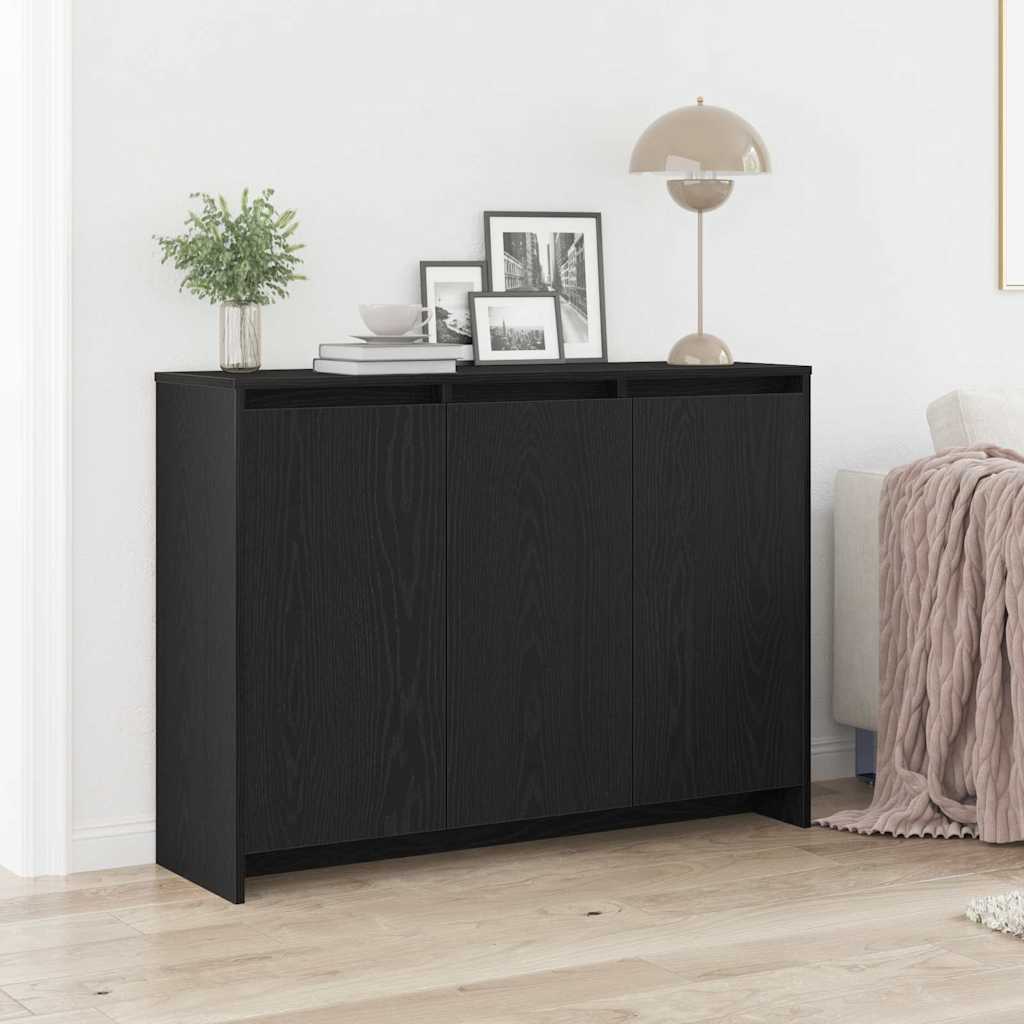 Πλαϊνό γραφείο Μαύρο 102 x 29.5 x 75 εκ Επεξεργασμένο ξύλο - Pakobazaar