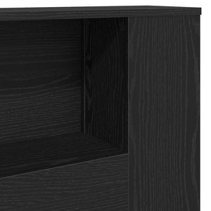 Κρεβάτι με Κεφαλάρι Μαύρη δρυς 180 x 18.5 x 102.5 εκ. - Pakobazaar