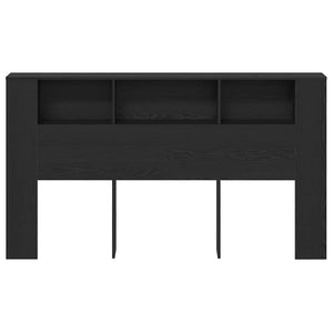 Κρεβάτι με Κεφαλάρι Μαύρη δρυς 180 x 18.5 x 102.5 εκ. - Pakobazaar