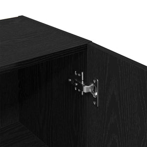 Ντουλάπι Μπάνιου με ράφι Μαύρη δρυς 32 x 34 x 188,5 εκ. - Pakobazaar