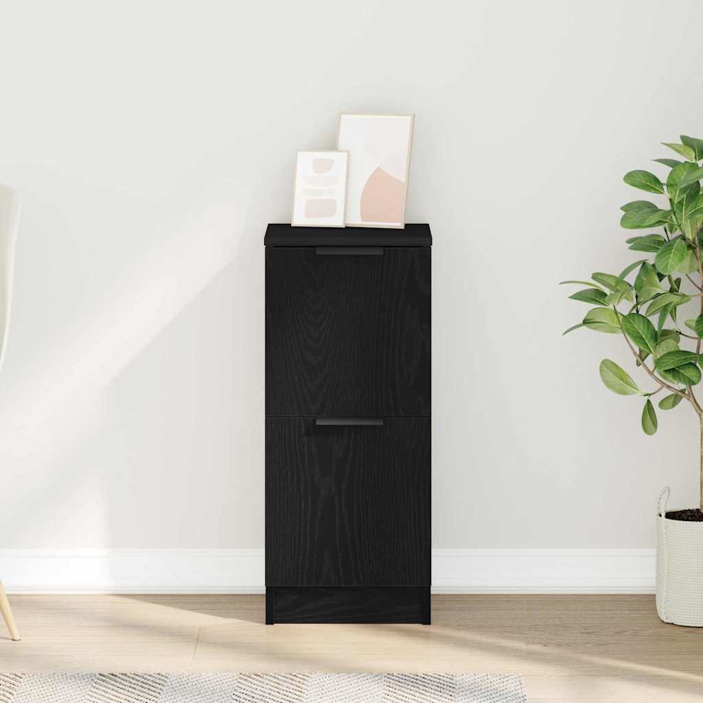 Πλαϊνό γραφείο Μαύρη Οξυά 30 x 30 x 70 εκ. Επεξεργασμένο ξύλο - Pakobazaar