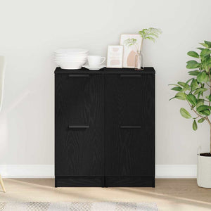 Πλαϊνό γραφείο 2 pcs Μαύρη Οξυά 30 x 30 x 70 εκ. - Pakobazaar
