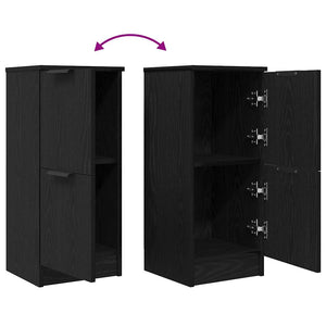 Πλαϊνό γραφείο 2 pcs Μαύρη Οξυά 30 x 30 x 70 εκ. - Pakobazaar