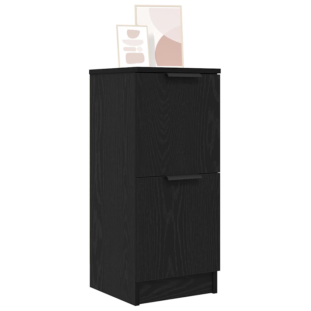 Πλαϊνό γραφείο 2 pcs Μαύρη Οξυά 30 x 30 x 70 εκ. - Pakobazaar