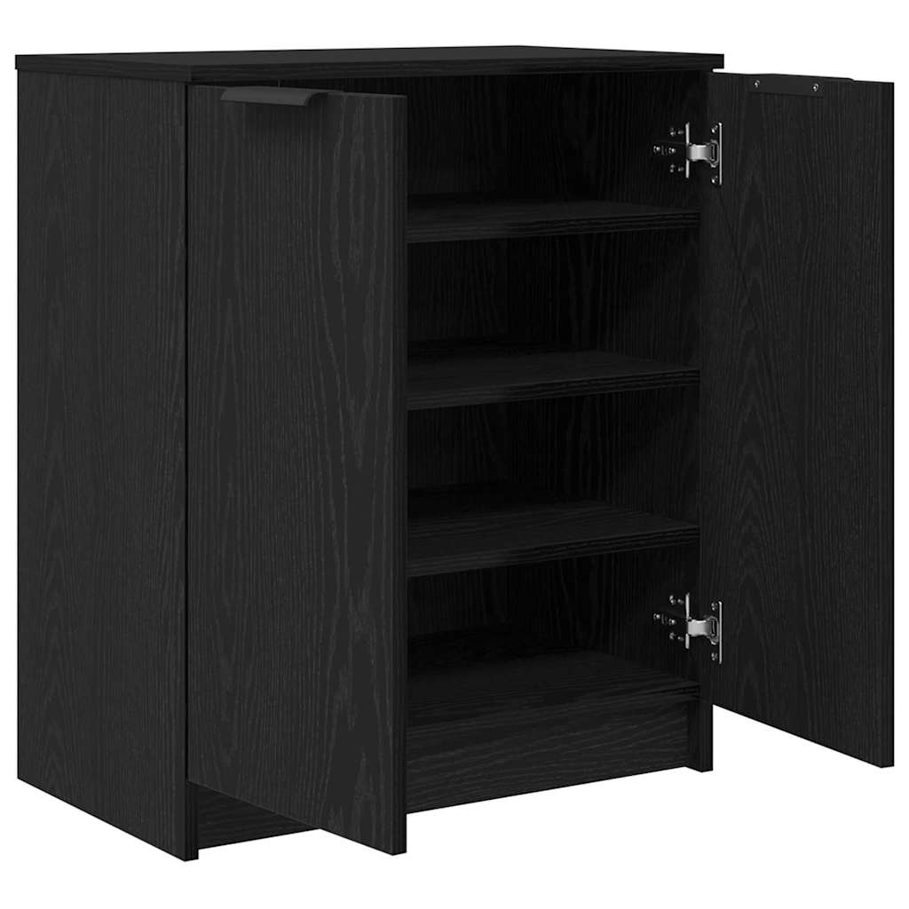 Ντουλάπα Παπουτσιών με ράφι Μαύρη Οξυά 59 x 35 x 70 εκ. - Pakobazaar