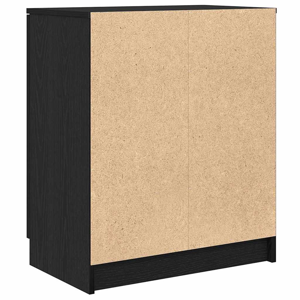 Ντουλάπα Παπουτσιών με ράφι Μαύρη Οξυά 59 x 35 x 70 εκ. - Pakobazaar