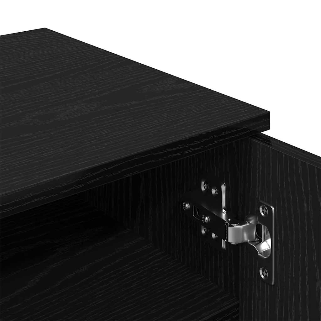 Ντουλάπα Παπουτσιών με ράφι Μαύρη Οξυά 59 x 35 x 100 εκ