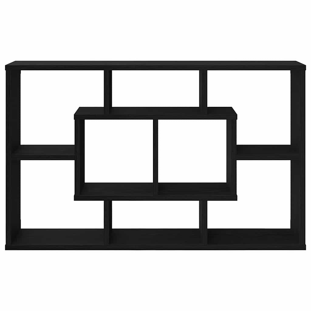 Ράφι Τοίχου Μαύρη Οξυά 85 x 16 x 52,5 εκ Επεξεργασμένο ξύλο