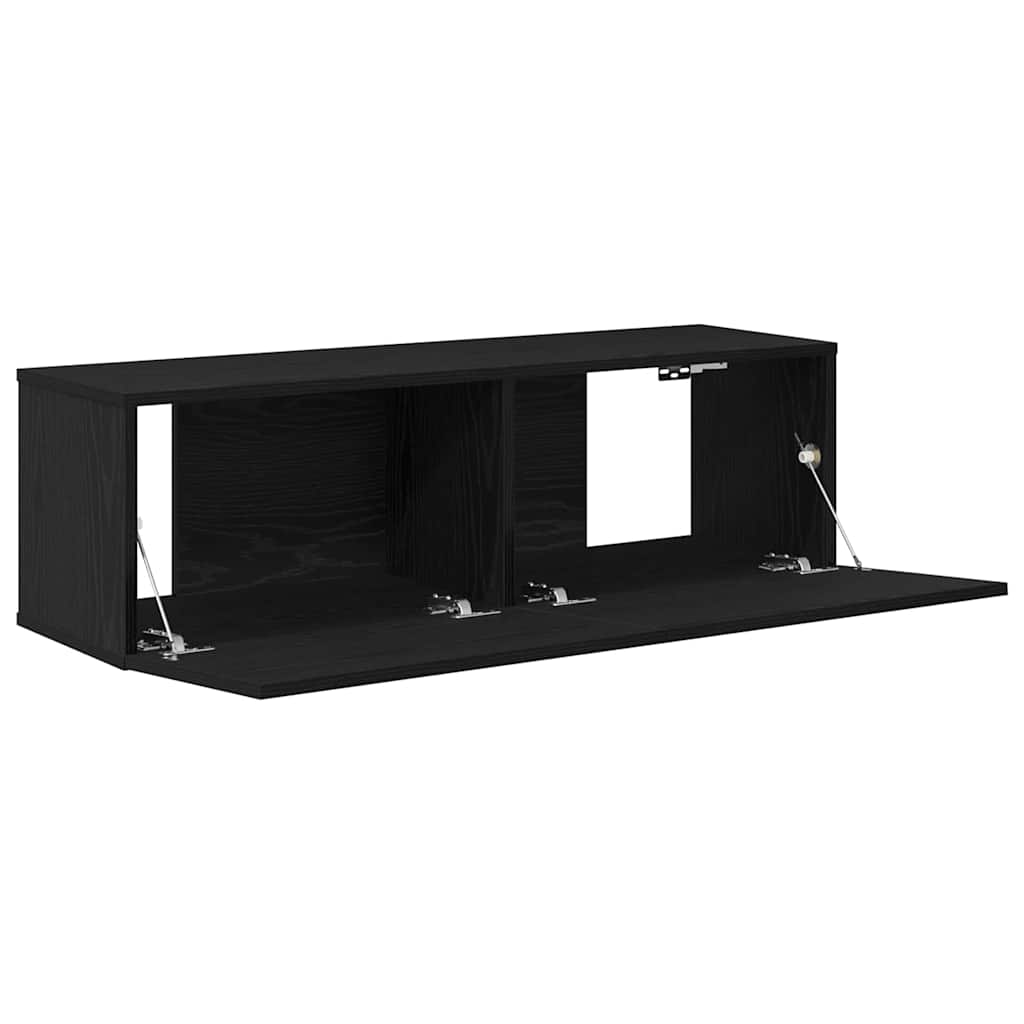 Ντουλάπι TV 2 pcs Μαύρο 100 x 30 x 30 cm Επεξεργασμένο ξύλο - Pakobazaar