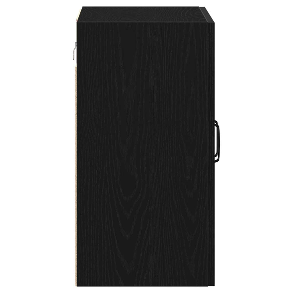 Ντουλάπι Τοίχου Μαύρο Δρυς 60x31x60 εκ. από Τεχνητό Ξύλο - Pakobazaar