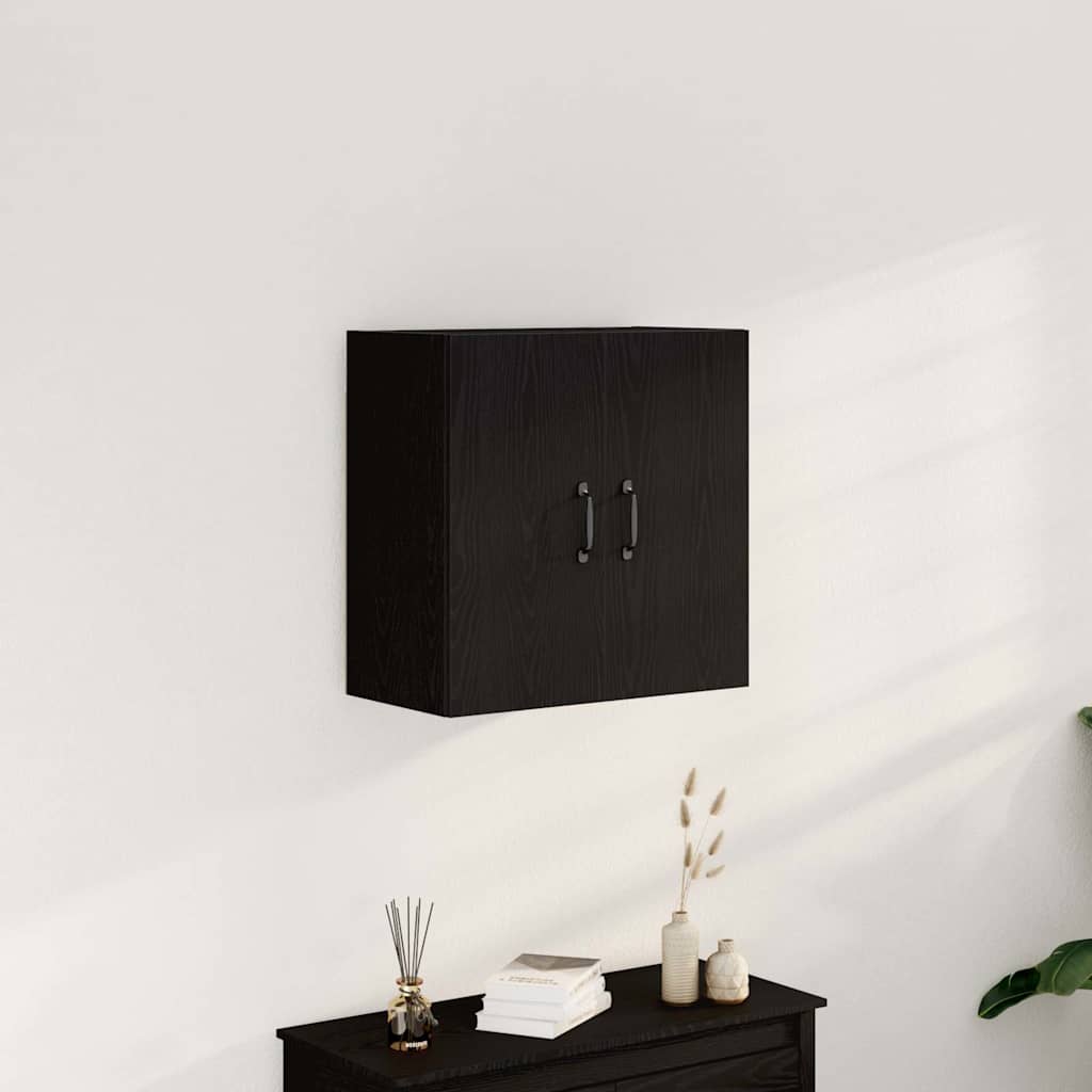 Ντουλάπι Τοίχου Μαύρο Δρυς 60x31x60 εκ. από Τεχνητό Ξύλο - Pakobazaar