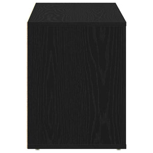 Παγκάκι Παπουτσιών Μαύρο Δρυς 100x35x45 εκ. από Τεχνητό Ξύλο - Pakobazaar