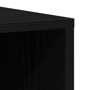 Ντουλάπι Νιπτήρα Μαύρο Δρυς 80x33x60 εκ. από Τεχνητό Ξύλο
