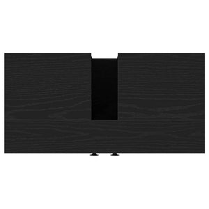 Ντουλάπι Νιπτήρα Μπάνιου Μαύρο Δρυς 60x30x60 εκ. από Τεχνητό Ξύλο - Pakobazaar