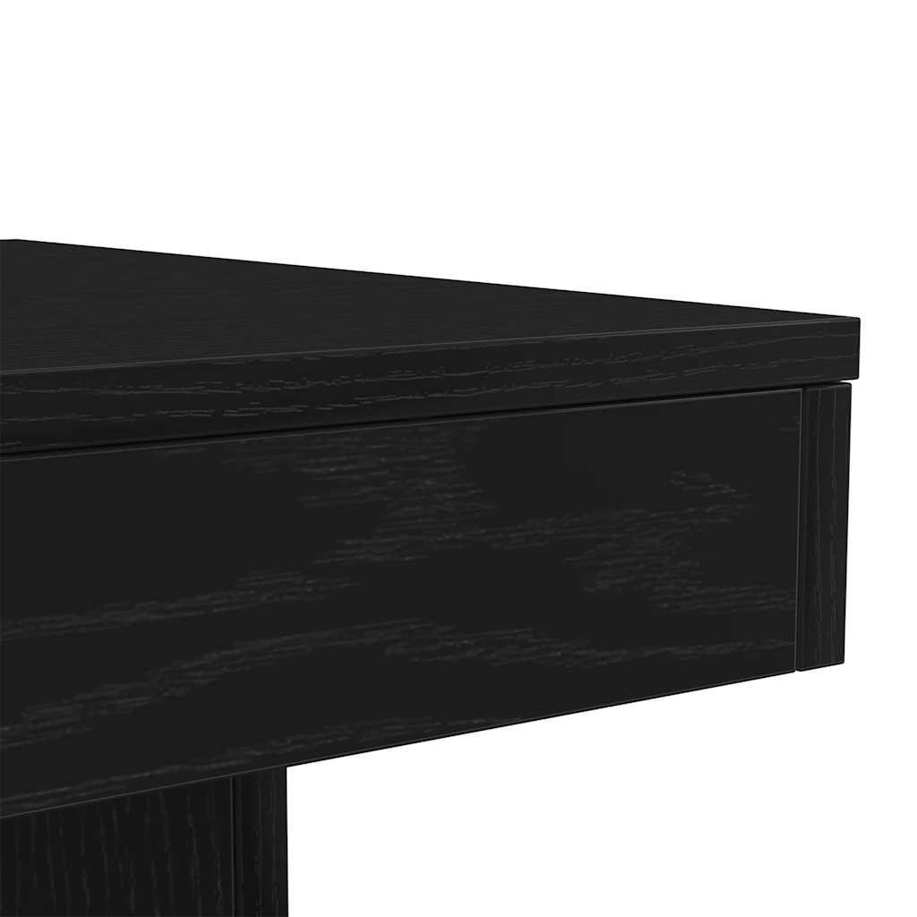 Τραπεζάκι Σαλονιού με Φωτάκια LED Μαύρη Δρυς 50x50x40 εκ. - Pakobazaar