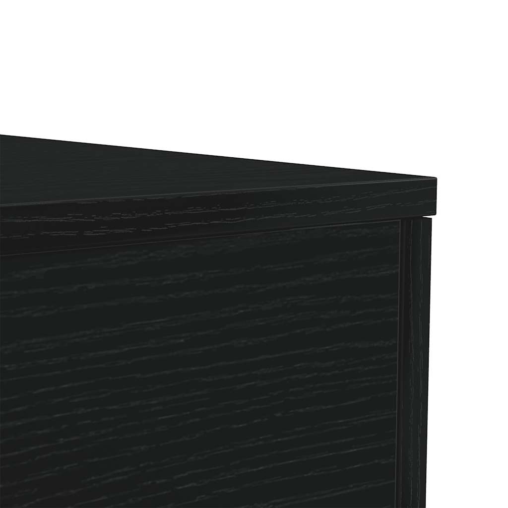 Τραπεζάκι Σαλονιού με Φωτάκια LED Μαύρη Δρυς 50x50x40 εκ. - Pakobazaar