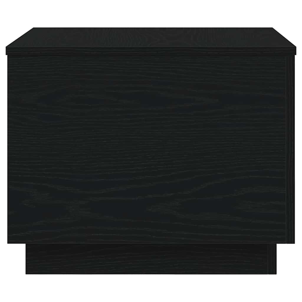 Τραπεζάκι Σαλονιού με Φωτάκια LED Μαύρη Δρυς 50x50x40 εκ. - Pakobazaar