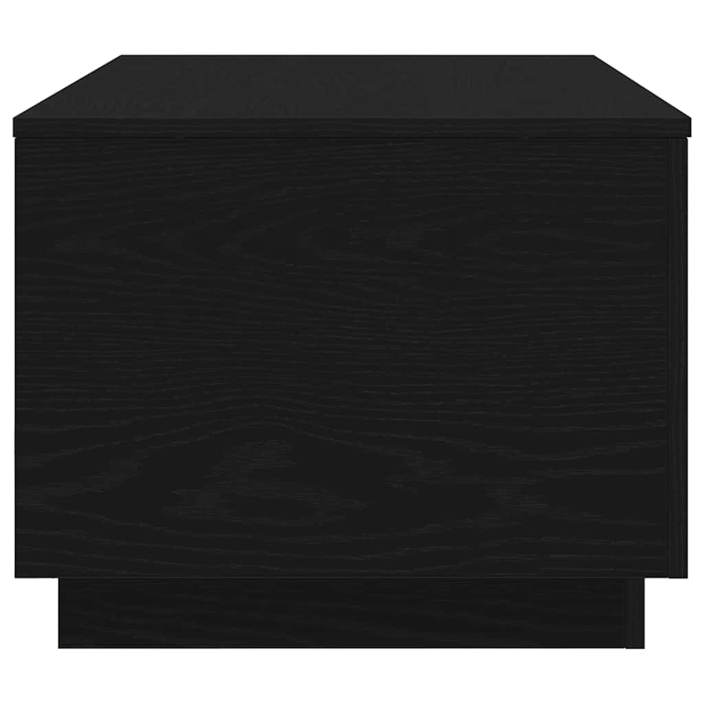 Τραπεζάκι Σαλονιού με Φωτάκια LED Μαύρη Δρυς 90x50x40 εκ. - Pakobazaar