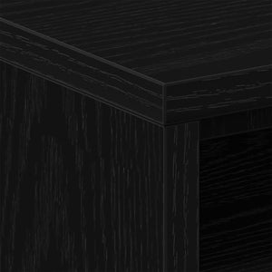 Κομοδίνα 2 τεμ. Μαύρη Δρυς 40x30x40 εκ. από Τεχνητό Ξύλο - Pakobazaar
